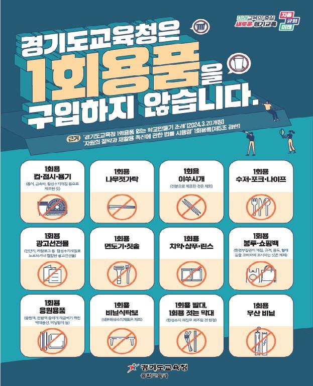 1회용품 사용 절감 홍보